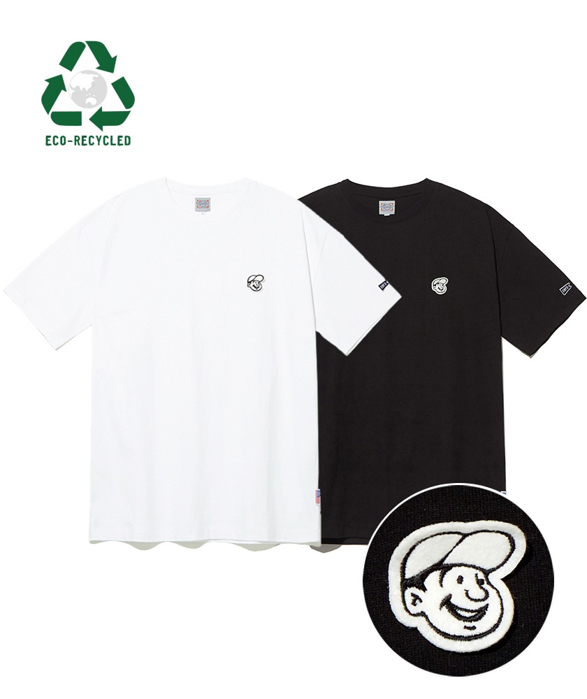 EBFD 에코 코튼 2-PACK 베츠 기본 티셔츠 블랙/화이트